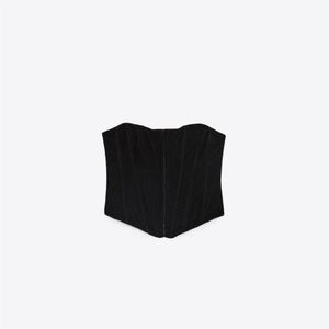 Zara velvet black corset